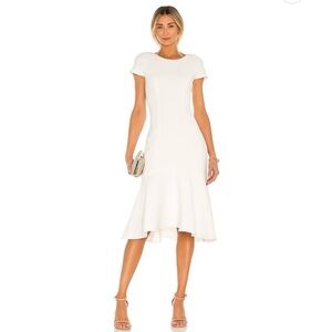 Amanda Uprichard Evalina Dress in Ivory Sz Small